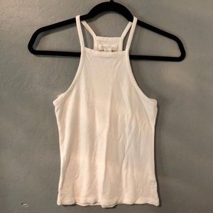White halter top
